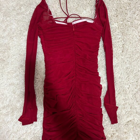 Hello Molly Red Mini Dress - Picture 3 of 4